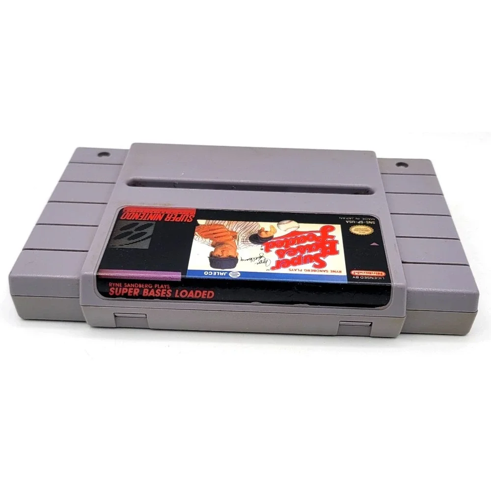 Super Bases Loaded SNES Game‎ Super Nintendo Entertainment System 1991 CART ONLY
